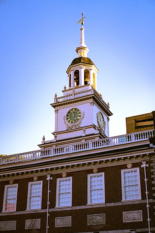 Independence Hall's Clock Journey of Arts and Photography