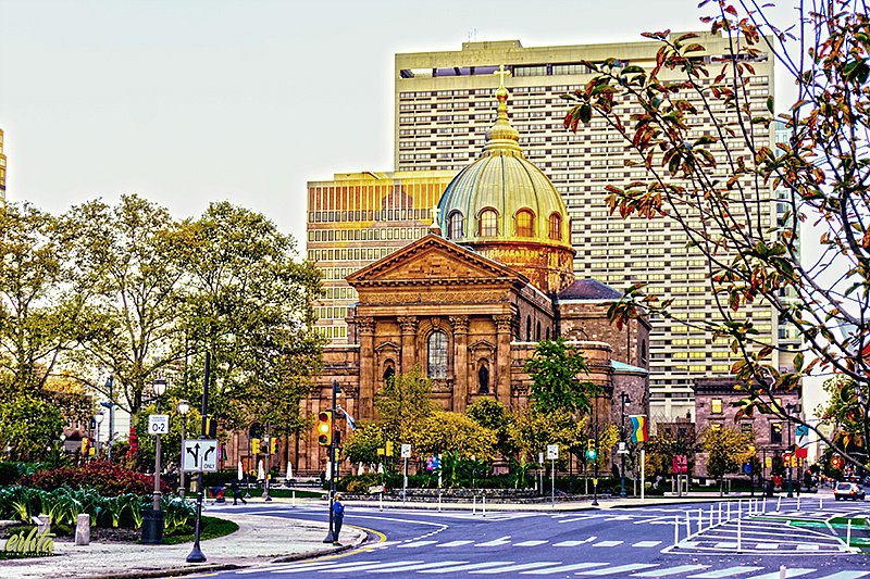 Cathedral Basilica of St. Peter and Paul (front)